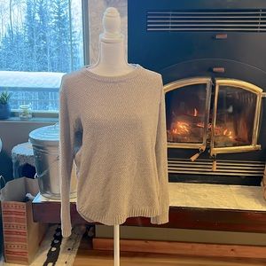 Cream Waffle Knit Sweater